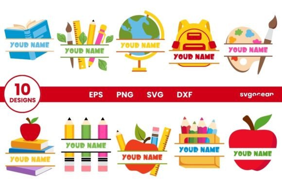 Back to School Monogram SVG Bundle: A Designer's Toolkit