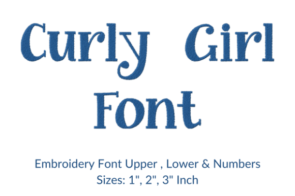 Bring Your Fabric to Life with Curly Girl Fonts Embroidery