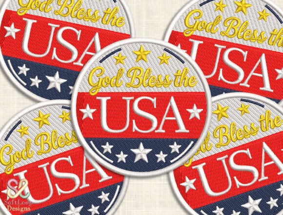 Celebrating Faith & Freedom: The GOD BLESS the USA Patch Embroidery File