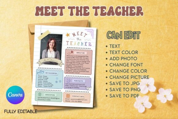 Create a Welcoming First Impression with the Meet the Teacher Canva Template