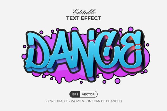 Dance Graffiti Text Effect Style: Bold Type for Modern Brands