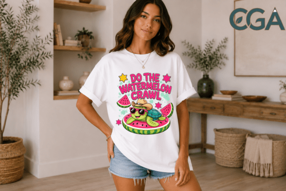 Do the Watermelon Crawl Turtle Png: Summer's Ultimate Country Design