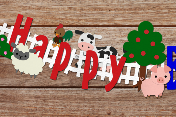 Farm Animal Party Banner Set: A Rustic Design Toolkit