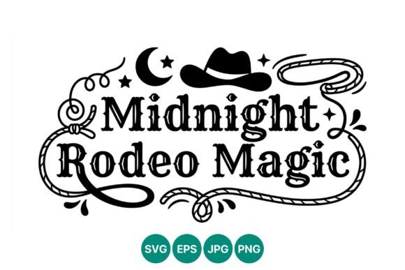 Midnight Rodeo Magic Cowboy Hat Vector: Unleashing Western Charm