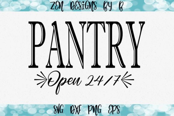 Pantry Open 24/7: A Graphic Font for Round-the-Clock Creativity