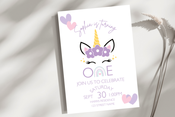 Unicorn First Birthday Invite Template: Your Magical Design Shortcut