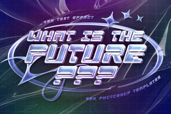 Y2k Text Effect: Liquid Chrome & Holographic Gloss for Modern Design